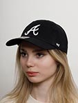 Бейсболка 47 BRAND арт. B-RGW01GWSNL-BKW Atlanta Braves MLB (черный)